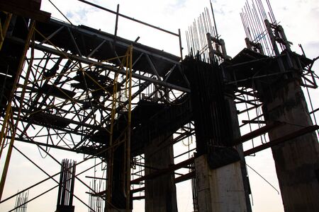 background of the construction site
