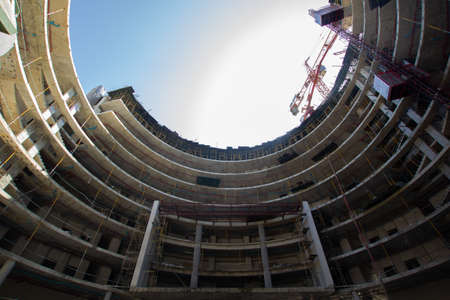 The construction site. Construction of the new buildingの写真素材