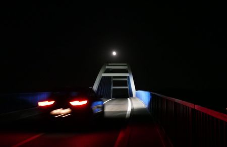 traffic bridgeの写真素材