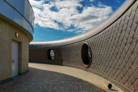 Kazan, Russia, September 17, 2020. Site of the observation deck of the Kazan family center - modern...