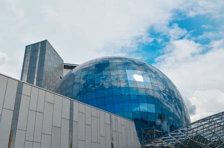 Kaliningrad, Russia. 1 June - 2021. building of the Museum of the World Ocean in the form of a globeのeditorial素材