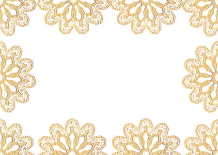 frame pattern of golden mandalasの写真素材
