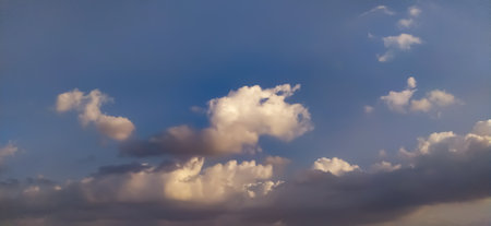 Sky blue white clouds tree image in india background wallpaper sky clouds wallpaper imageの写真素材