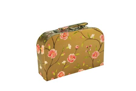 Suitcase with flowersの写真素材