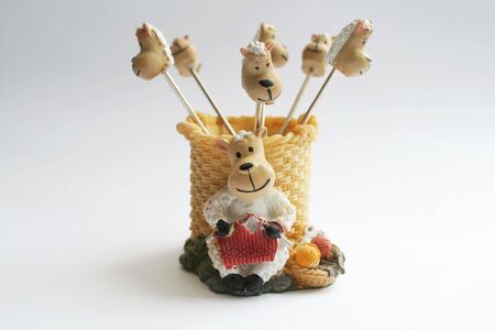 Sticks for a canape - Sheepの写真素材