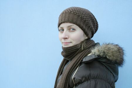 beautiful winter girlの写真素材