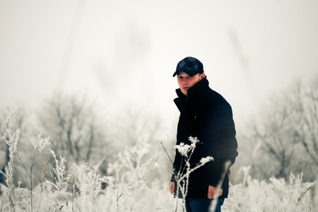 Portrait of handsome manの写真素材