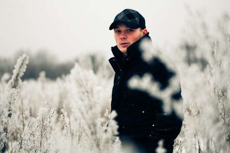 Portrait of handsome manの写真素材