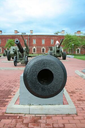 Old russian cannonの写真素材