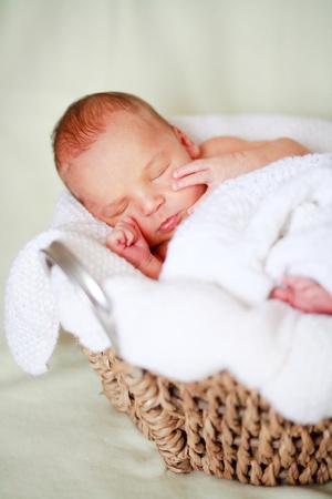 adorable newborn babyの写真素材