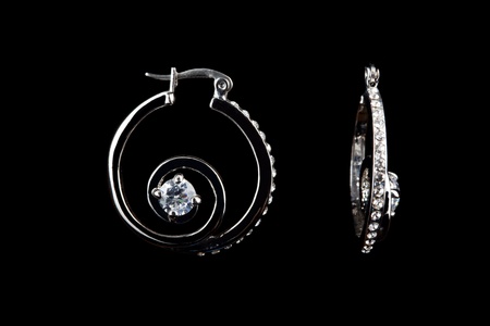 colored earringsの写真素材