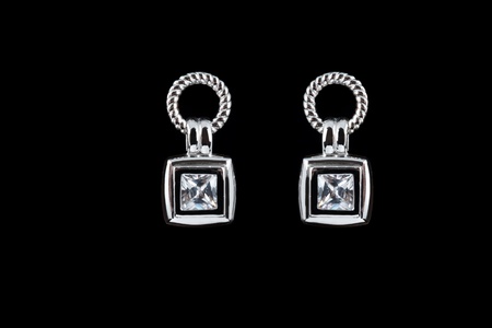 colored earringsの写真素材
