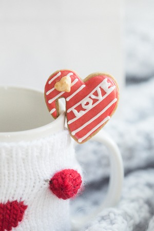 Valentine cookiesの写真素材