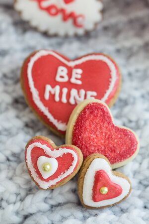 Valentine cookiesの写真素材