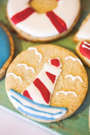 Homemade sweets cookies in marina styleの写真素材