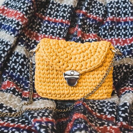 Fashion handmade textile female handbag