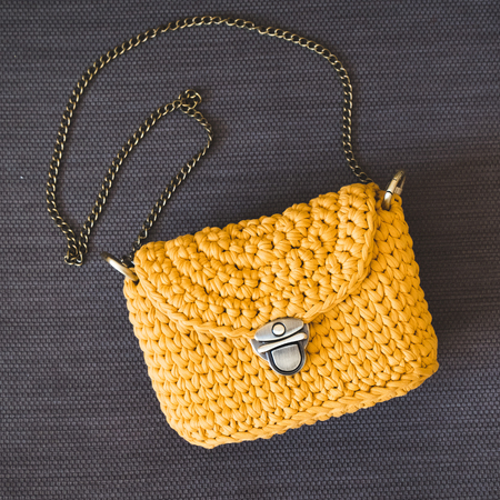 Fashion handmade textile female handbagの写真素材