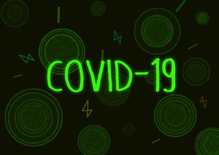 Illustrative example of new chinese Coronavirus, Covid-19 or 2019 nCovの写真素材