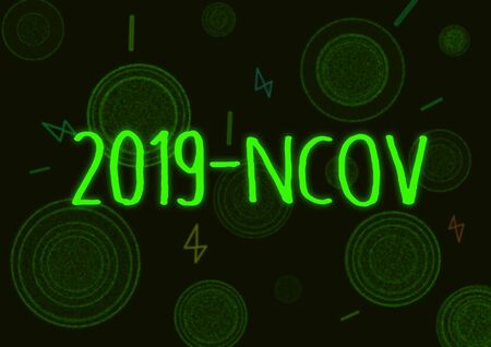 Illustrative example of new chinese Coronavirus, Covid-19 or 2019 nCovの写真素材