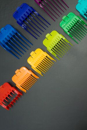 Stylish professional hairdressing machines for hair cutting, hair clippers, multi-colored nozzles...