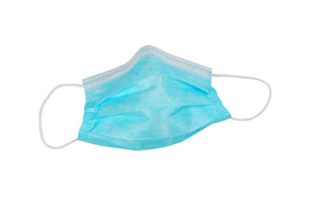 Medical mask isolated on white background. Personal protective equipment