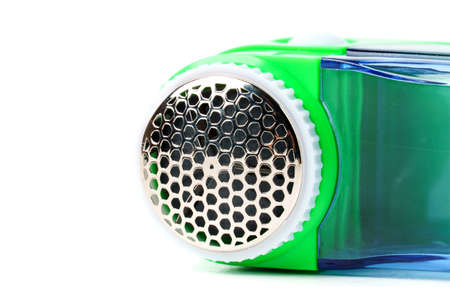 device for cleaning pills from clothes isolated on white backgroundの写真素材