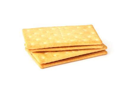 cracker sandwich isolated on white background. two cookies with a chocolate layer