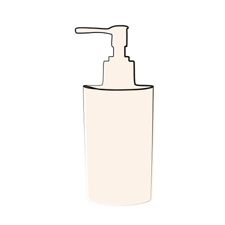 continuous drawing of the dispenser with one line.のイラスト素材