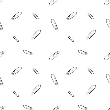 seamless pattern of electronic thermometers for measuring body temperature.のイラスト素材