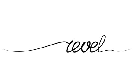 continuous drawing of the phrase enjoy with one line. vectorのイラスト素材