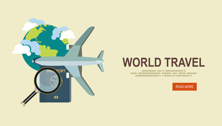 Travel illustration design, vectorのイラスト素材