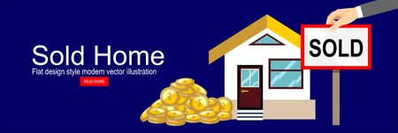 Sold homeのイラスト素材