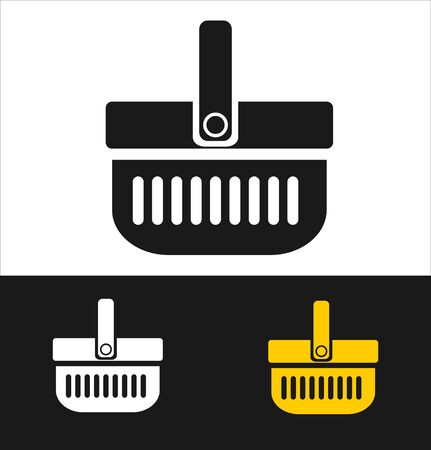 Shopping basket icon - vector illustrationのイラスト素材