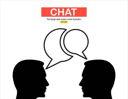 Chat vector iconのイラスト素材