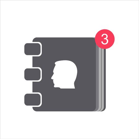 contacts book icon. Vectorのイラスト素材