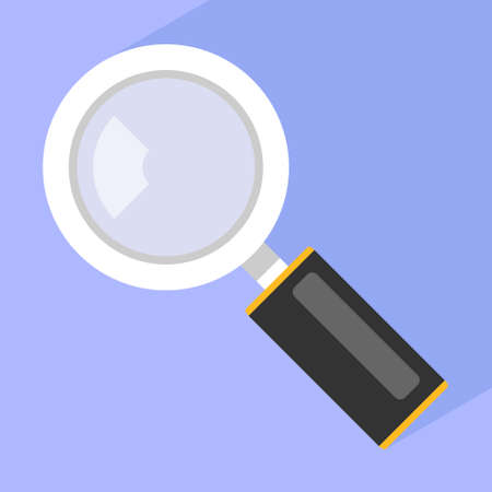 magnifying glass. Web search, internet search concepts.flat design vector illustrationのイラスト素材