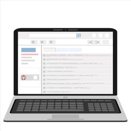 Vector illustration, flat style. Email marketing concept design.のイラスト素材