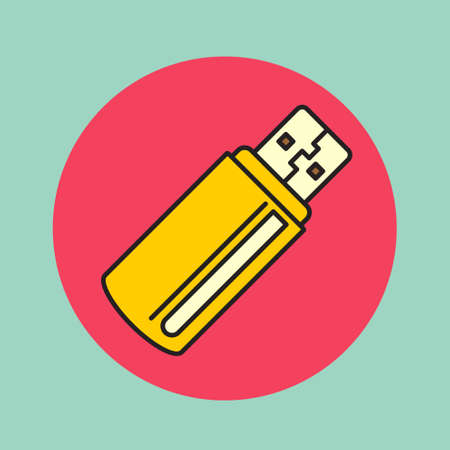 USB flash card iconのイラスト素材