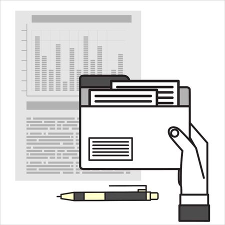 Analytics Information and Development Website Statistic. Concepts for web banners, printed and promotional materialsのイラスト素材
