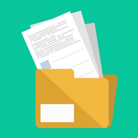 Folder icon. Vector illustrationのイラスト素材