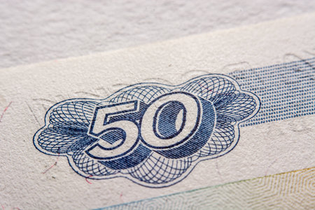 rouble bill, macro photographyの写真素材