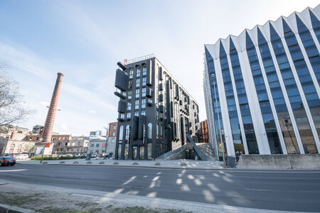 City landscape, modern buildings
