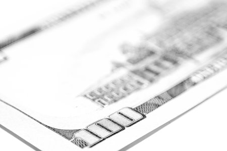 Hundred dollar bill, macro photographyの写真素材