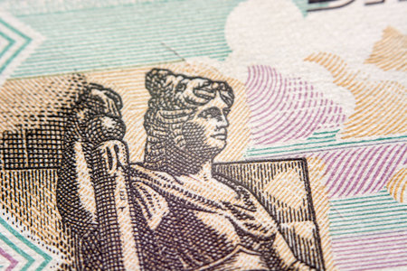 Rouble banknotes, macro photography