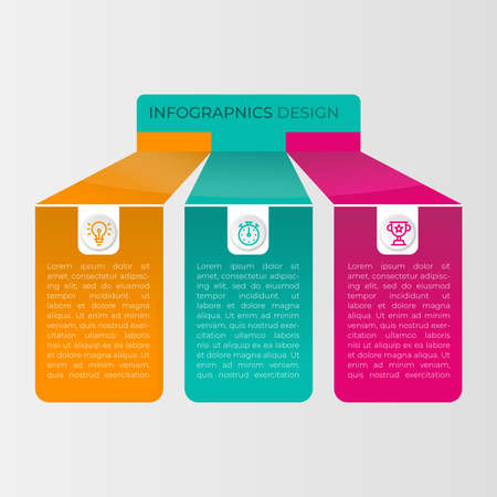 Infographics vector design template.のイラスト素材
