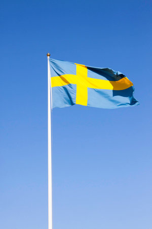 flag swedenの写真素材