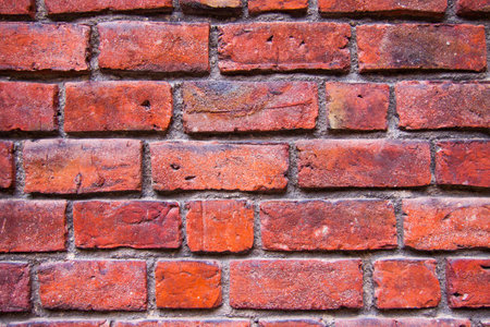 Wall made of red bricks