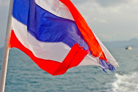 Thailand, flag Thaiの写真素材