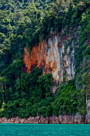 Limestone cliff nature and adventureの写真素材