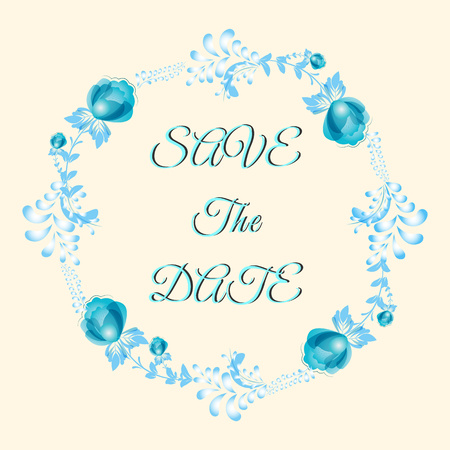 Flowers elements for Wedding collectionのイラスト素材